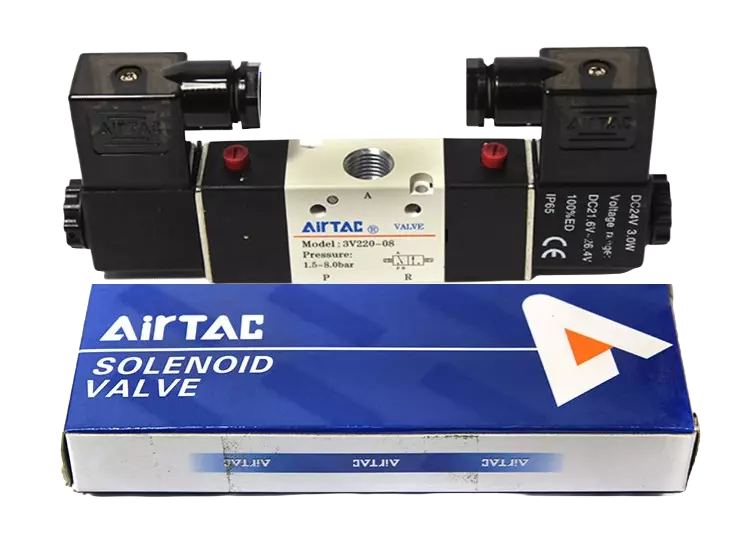 6 شیر برقی پنوماتیک AirTAC 3V220-08