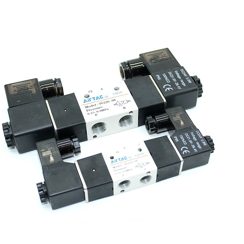 diff 3 شیر برقی پنوماتیک AirTAC 3V220-08